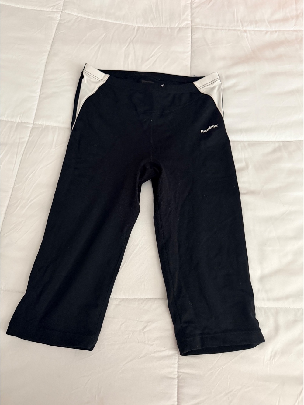 Reebok Black and White Athletic Capris Size 12